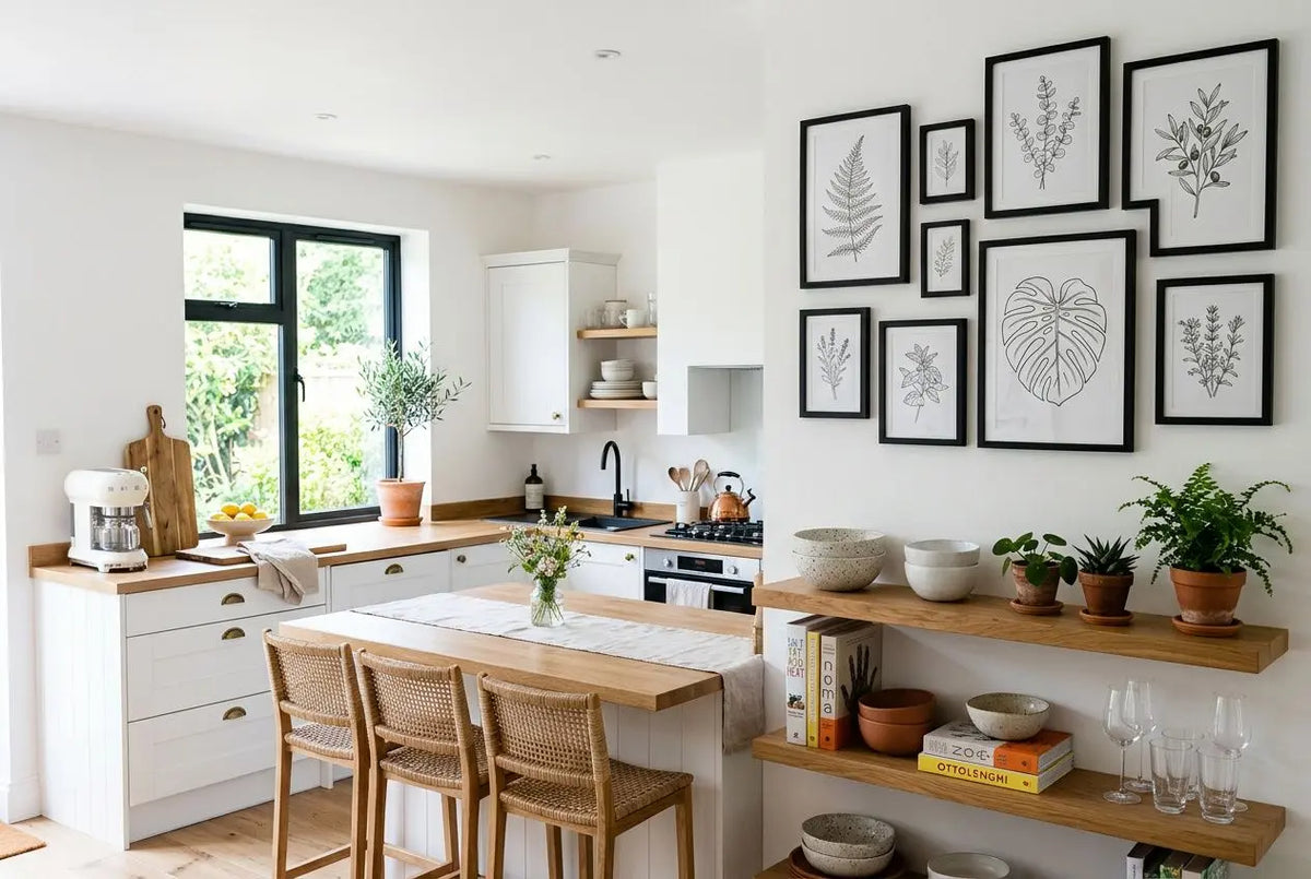 Comment décorer un mur blanc dans une cuisine : 10 idées