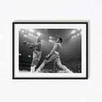 Muhammad Ali vs Joe Frazier Poster Fight Century 1971 Boxing Wall Art Print - Ali Framed Poster Photo