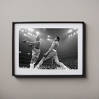Muhammad Ali vs Joe Frazier Poster Fight Century 1971 Boxing Wall Art Print - Ali Framed Poster Photo