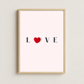 LOVE Wall Art Poster – Minimalist Romantic Art Print
