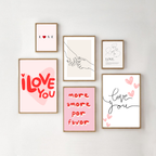LOVE Wall Art Poster – Minimalist Romantic Art Print