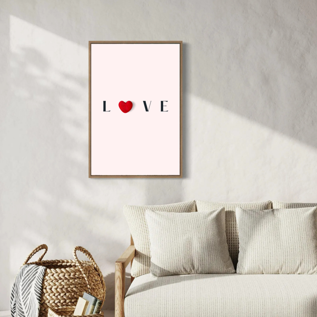 LOVE Wall Art Poster – Minimalist Romantic Art Print