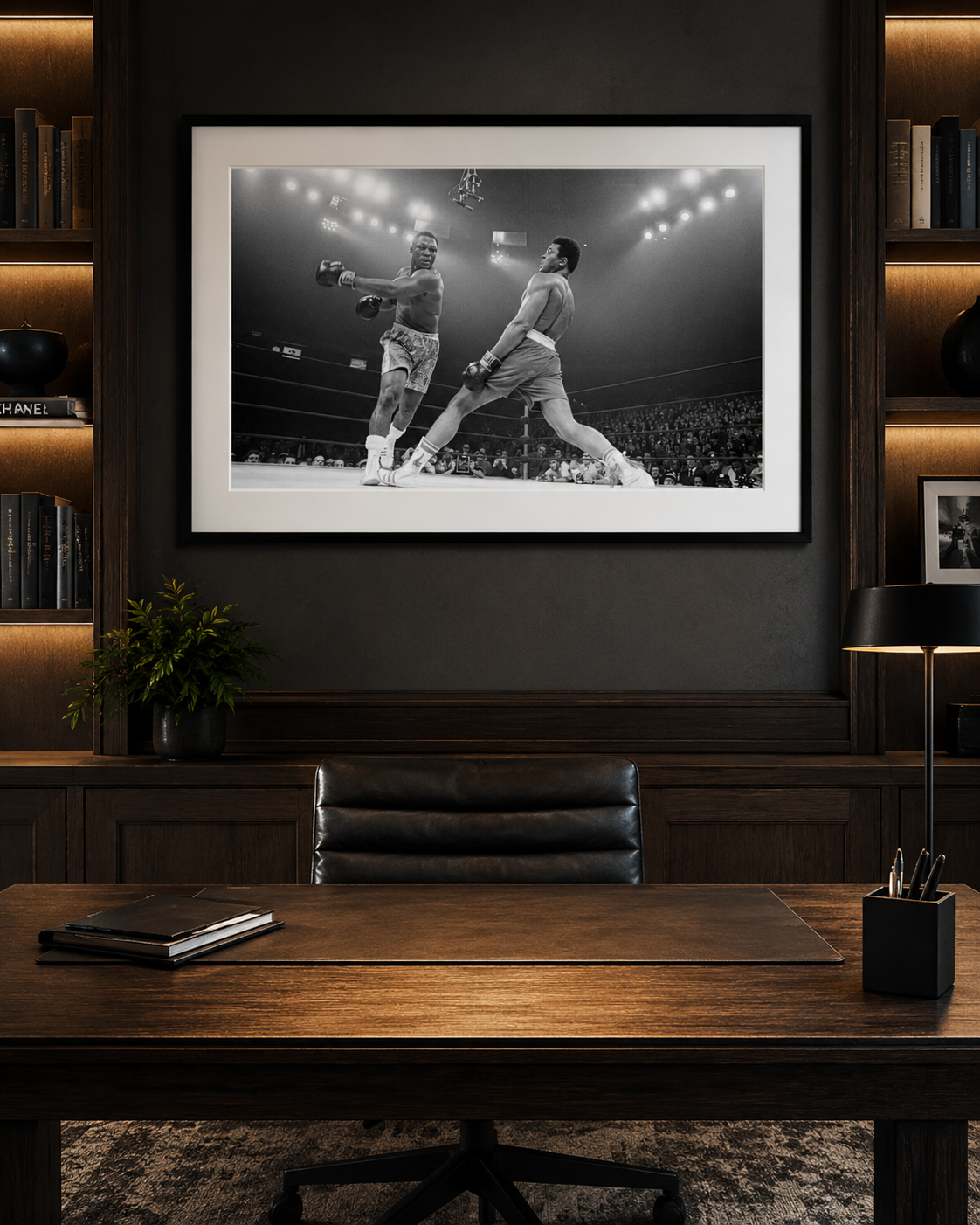 Muhammad Ali vs Joe Frazier Poster Fight Century 1971 Boxing Wall Art Print - Ali Framed Poster Photo