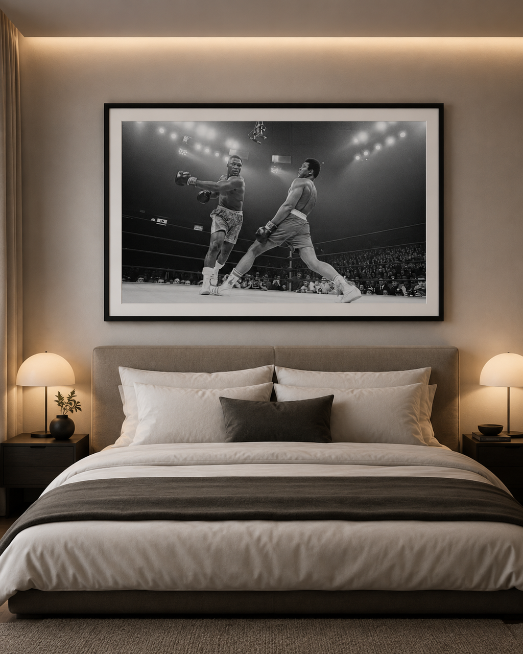 Muhammad Ali vs Joe Frazier Poster Fight Century 1971 Boxing Wall Art Print - Ali Framed Poster Photo