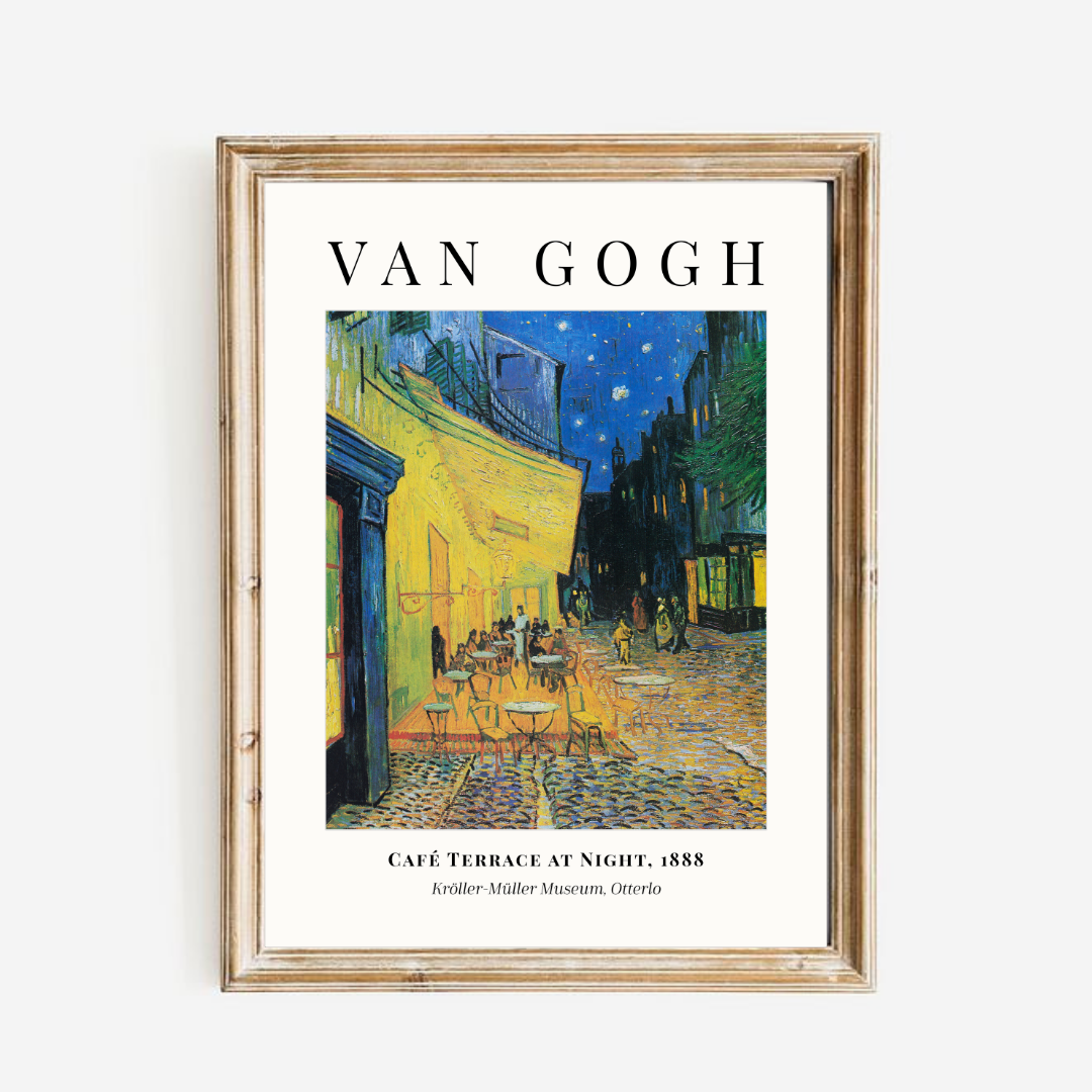 Van Gogh - Café Terrace At Night Print - Museum Exhibition Edition