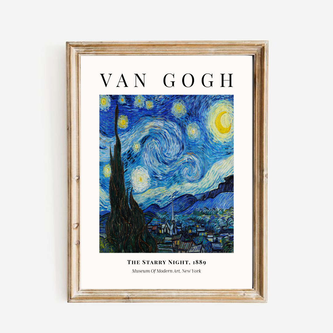 Van Gogh - The Starry Night Print - Museum Exhibition Edition